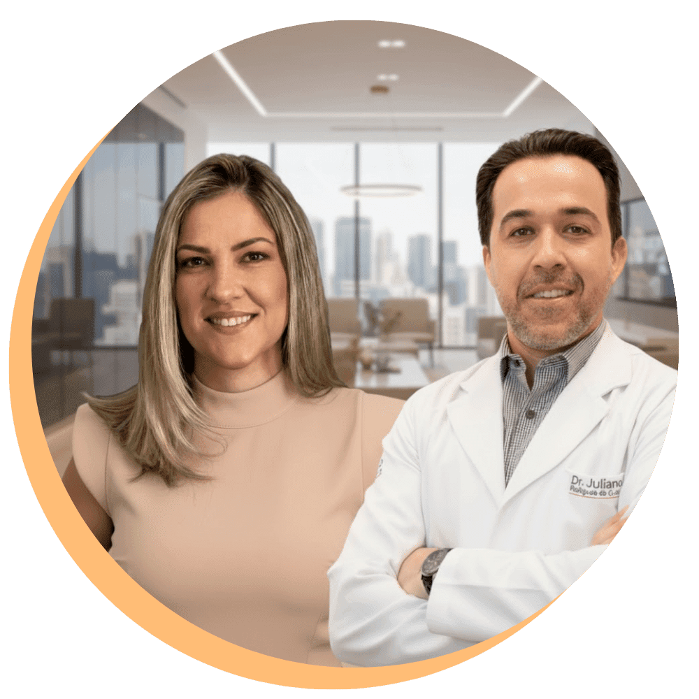 Dr. Juliano Cunha e Fabiana Faggiani, fundadores do Vida Além do Câncer